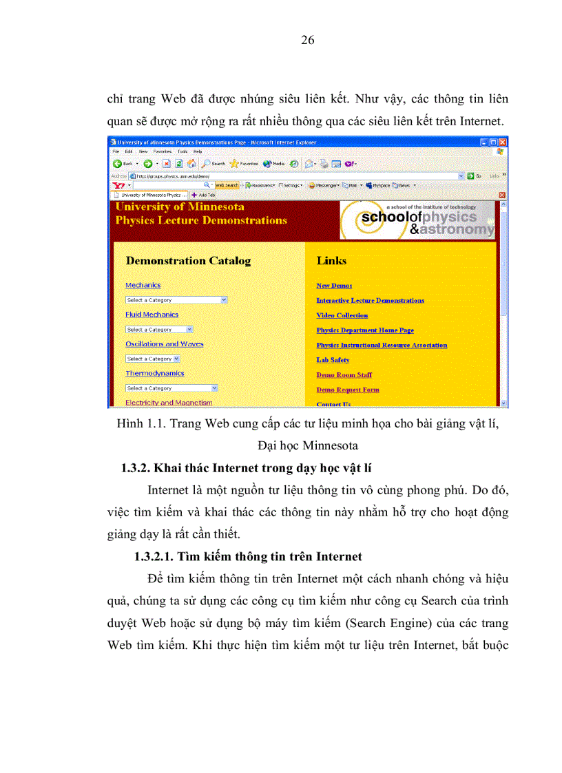 image for page Khai thác và sử dụng Internet trong dạy học phần từ trường và cảm ứng điện từ vật lí lớp 1