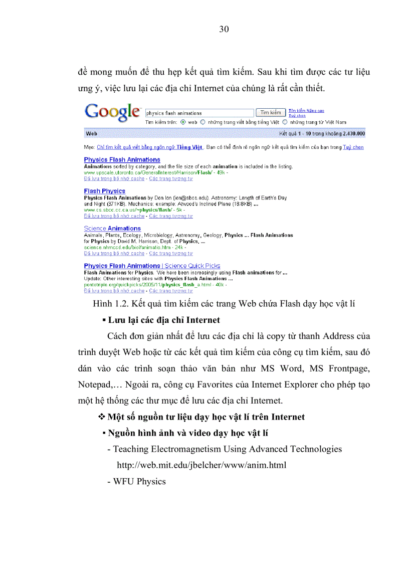 image for page Khai thác và sử dụng Internet trong dạy học phần từ trường và cảm ứng điện từ vật lí lớp 1