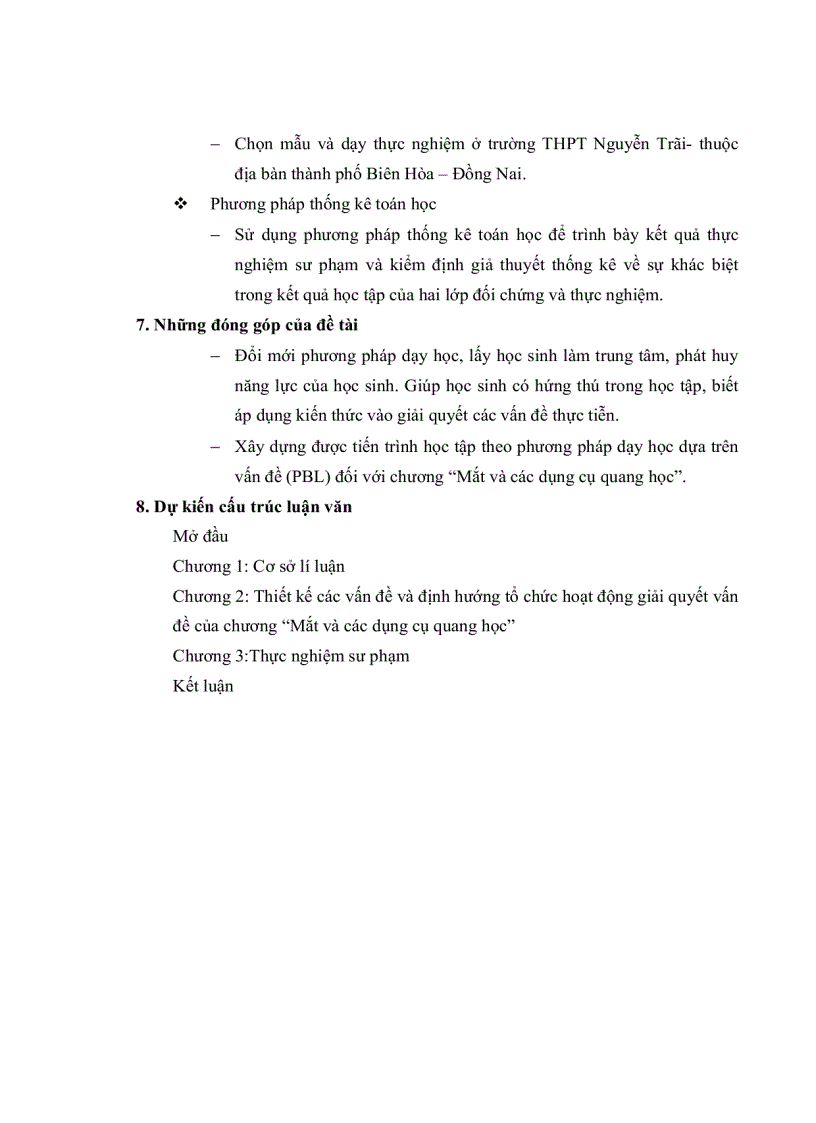 image for page Phương pháp dạy học dựa trên vấn đề PBL PROBLEM BASED LEARNING và vận dụng vào thiết kế giảng dạy chuongVII mắt và các dụng cụ quang học VL11 NC