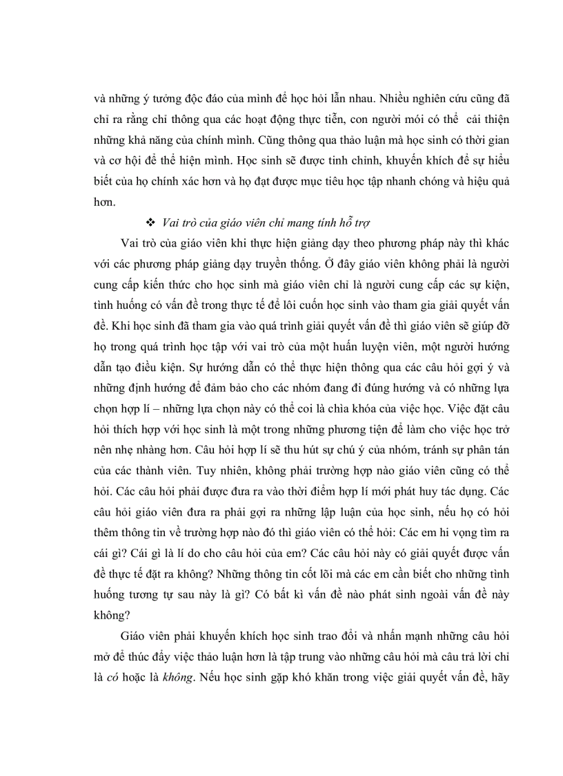 image for page Phương pháp dạy học dựa trên vấn đề PBL PROBLEM BASED LEARNING và vận dụng vào thiết kế giảng dạy chuongVII mắt và các dụng cụ quang học VL11 NC