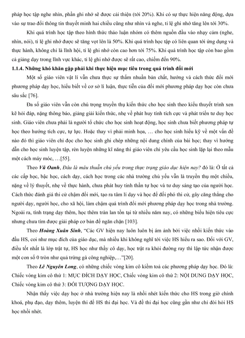 image for page Tổ chức hoạt động dạy học chương Dòng điện trong các môi trường vật lý 11 nâng cao THPT theo định hướng phát huy tính tích cực tự lực sáng tạo