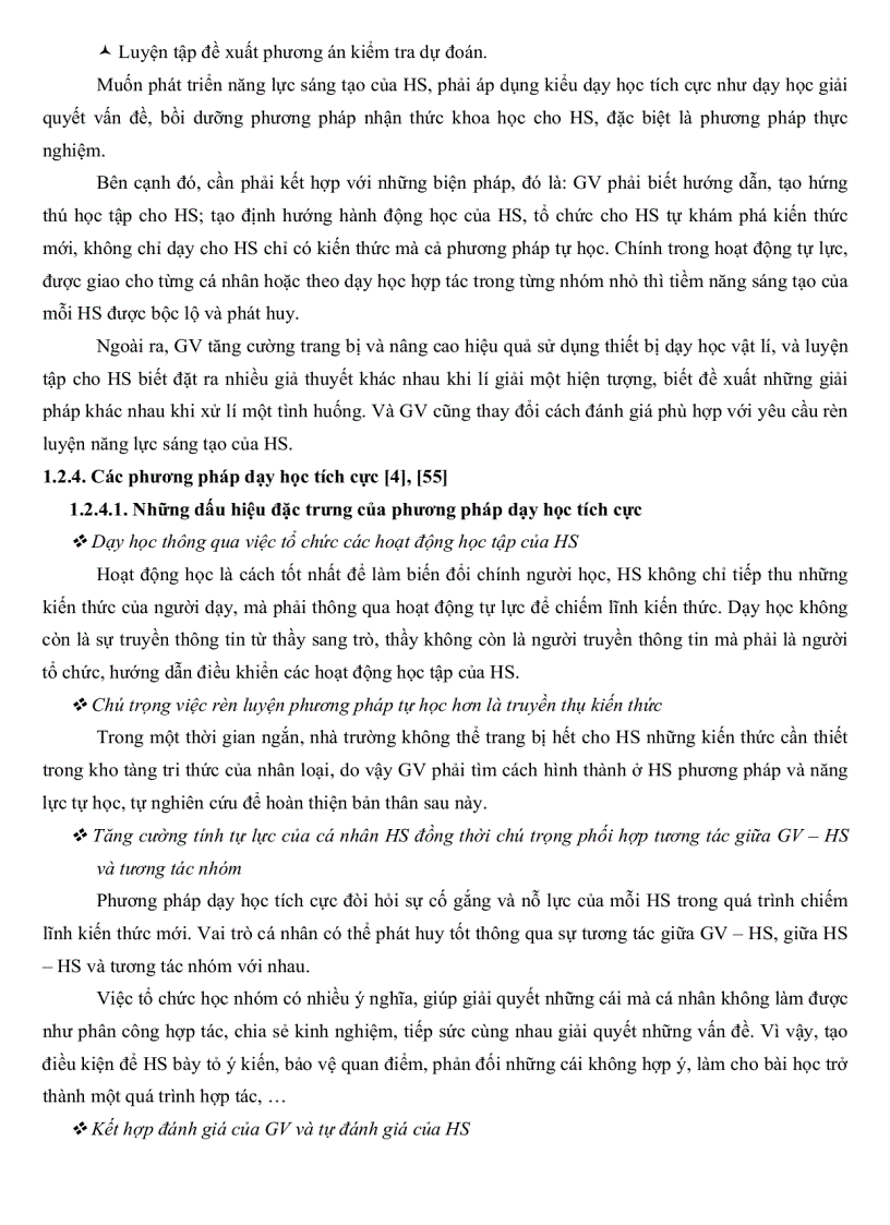 image for page Tổ chức hoạt động dạy học chương Dòng điện trong các môi trường vật lý 11 nâng cao THPT theo định hướng phát huy tính tích cực tự lực sáng tạo