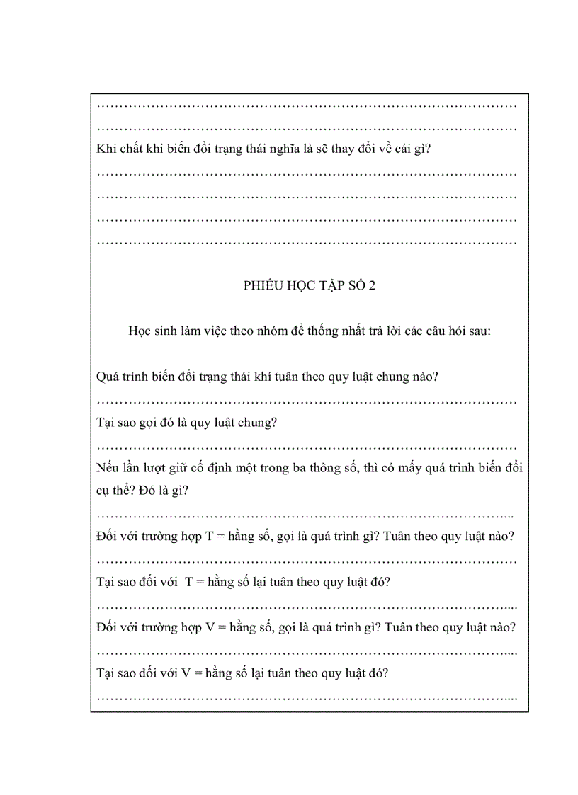 image for page Vận dụng dạy học theo chủ đề trong dạy học chương Chất Khí lớp 10 THPT ban cơ bản