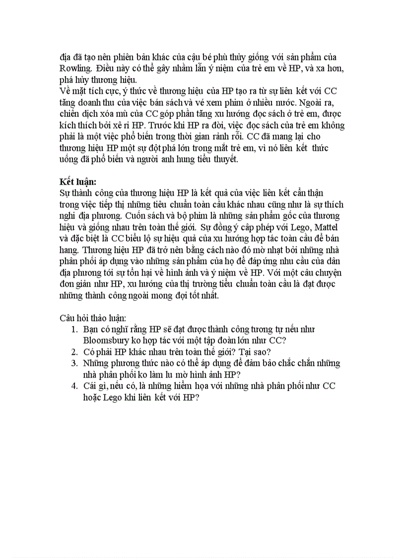 image for page Thương hiệu Harry Potter và sự tham gia của Coca Cola