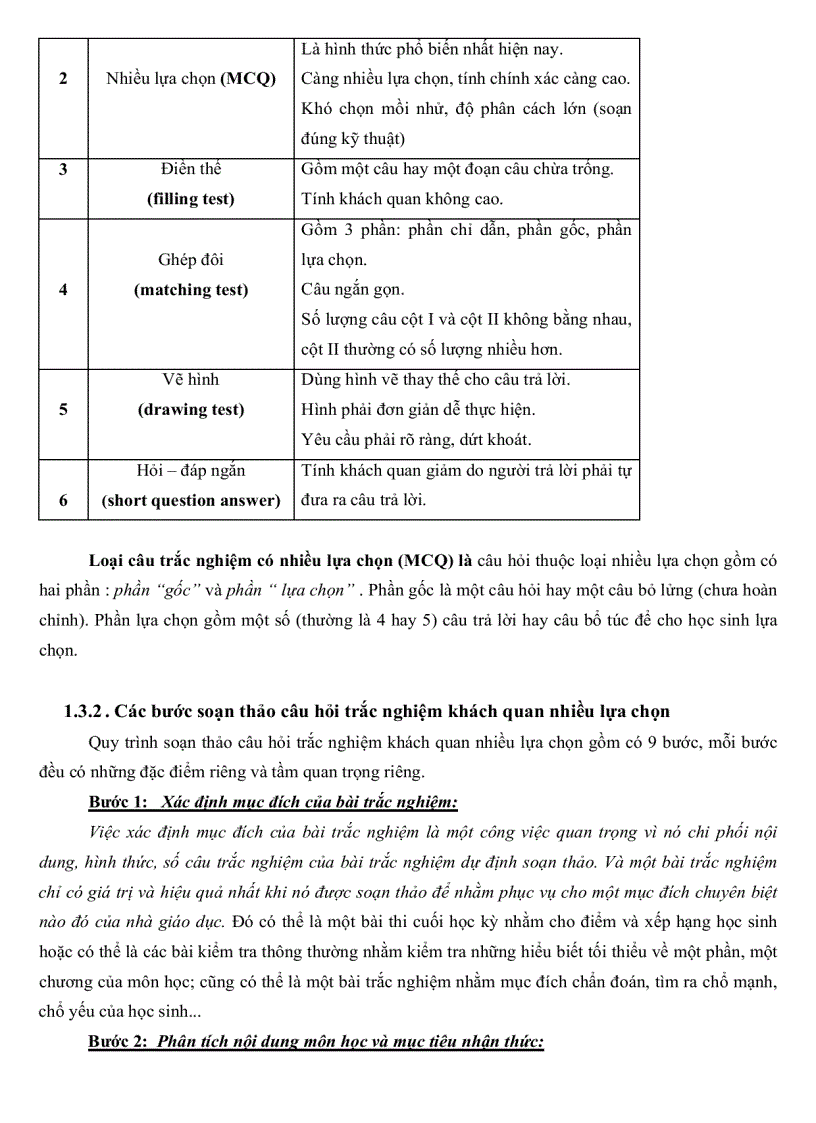 image for page Xây dựng hệ thống câu hỏi trắc nghiệm khách quan giúp học sinh tự kiểm tra đánh giá kết quả học tập trên máy tính chương III và IV Vật Lý 10 CB