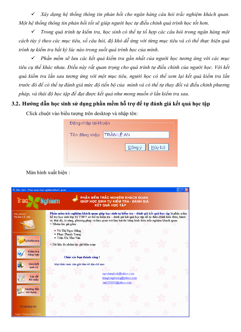 image for page Xây dựng hệ thống câu hỏi trắc nghiệm khách quan giúp học sinh tự kiểm tra đánh giá kết quả học tập trên máy tính chương III và IV Vật Lý 10 CB