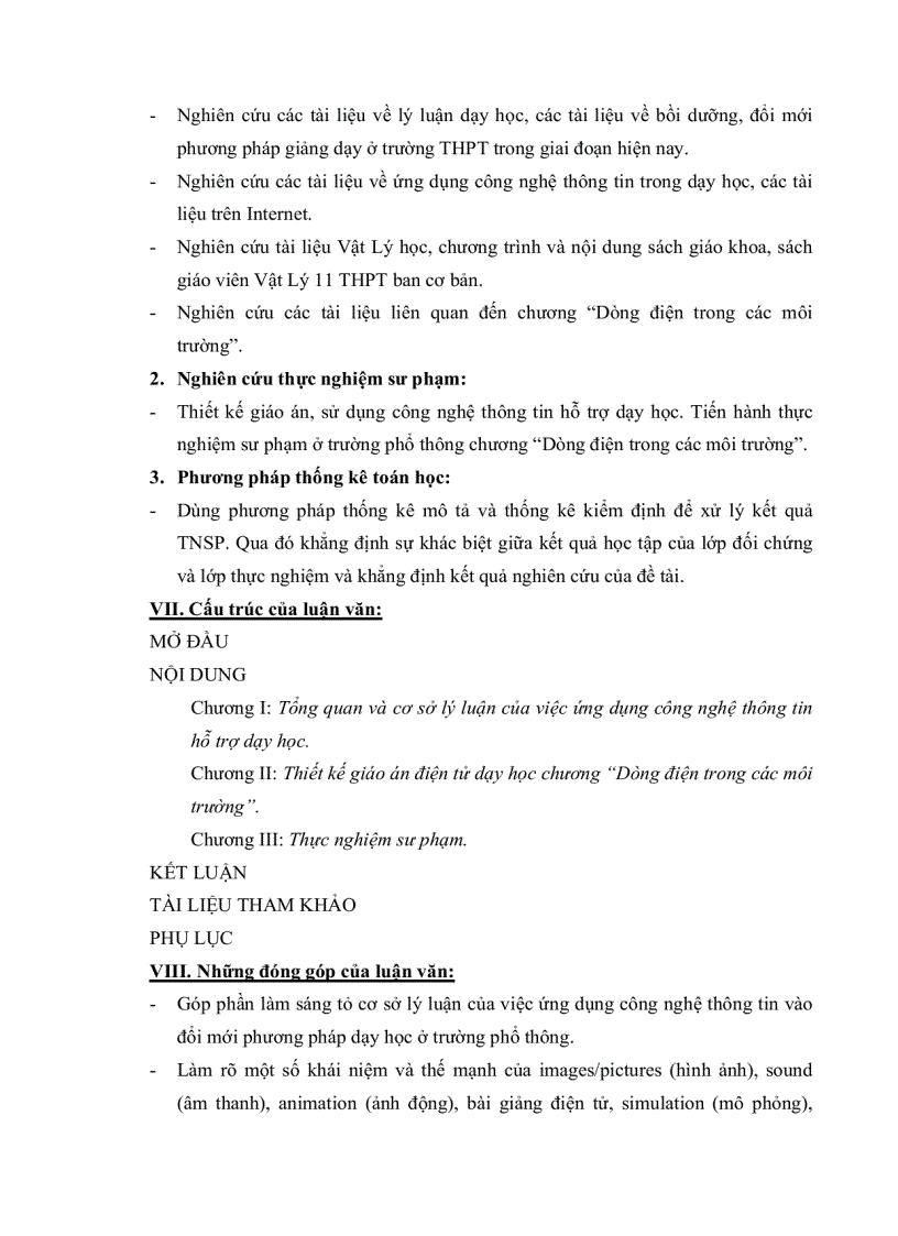 image for page Thiết kế giáo án chương dòng điện trong các môi trường vật lý 11 THPT ban cơ bản nhằm tích cực hóa hoạt động nhận thức của học sinh