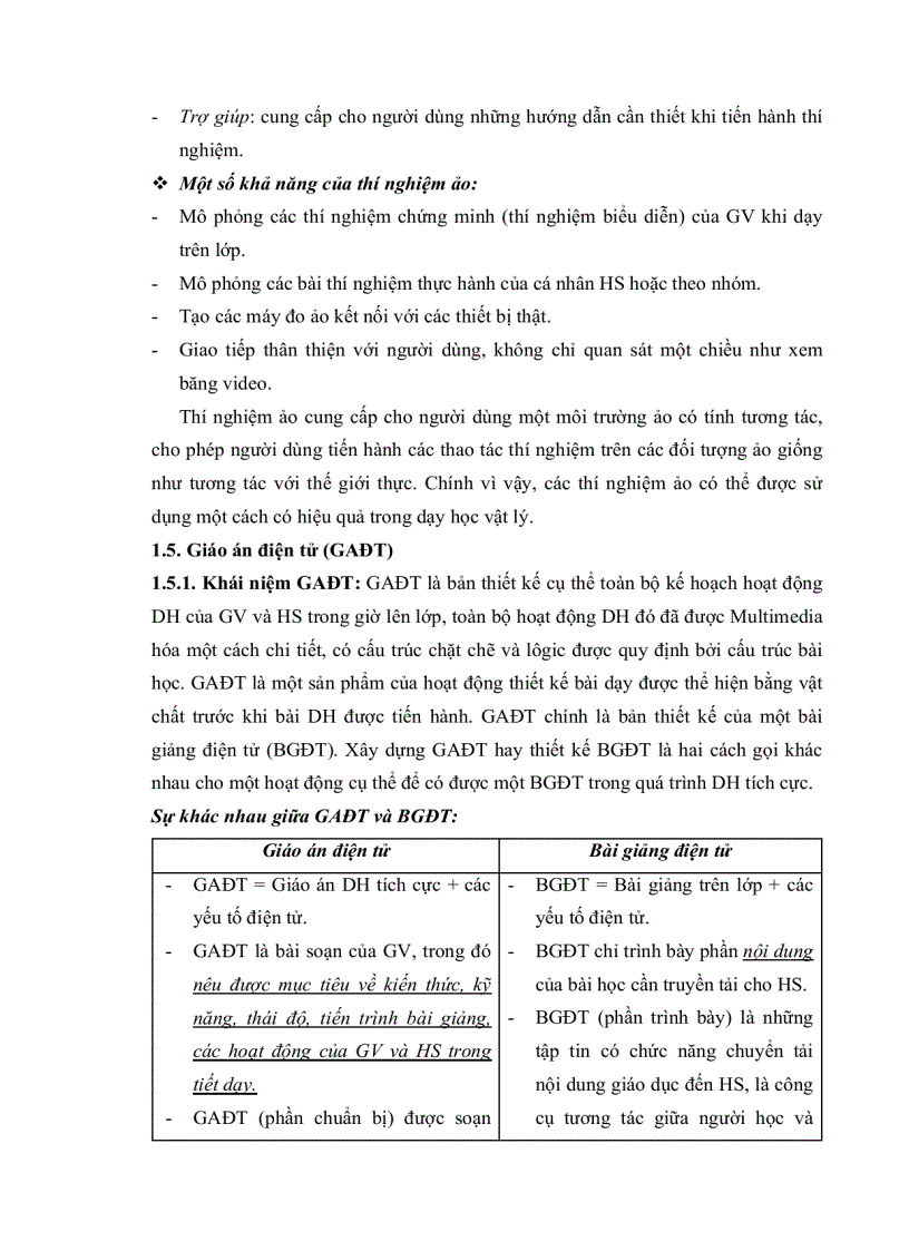 image for page Thiết kế giáo án chương dòng điện trong các môi trường vật lý 11 THPT ban cơ bản nhằm tích cực hóa hoạt động nhận thức của học sinh