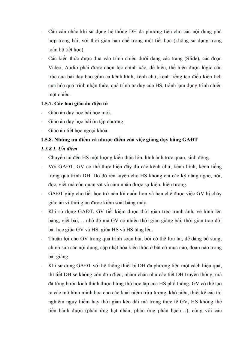 image for page Thiết kế giáo án chương dòng điện trong các môi trường vật lý 11 THPT ban cơ bản nhằm tích cực hóa hoạt động nhận thức của học sinh