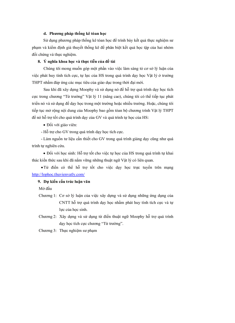 image for page Xây dựng và sử dụng Từ điển thuật ngữ MOOPHY cho việc dạy và học vật lý ở trường phổ thông chương Từ Trường lớp 1