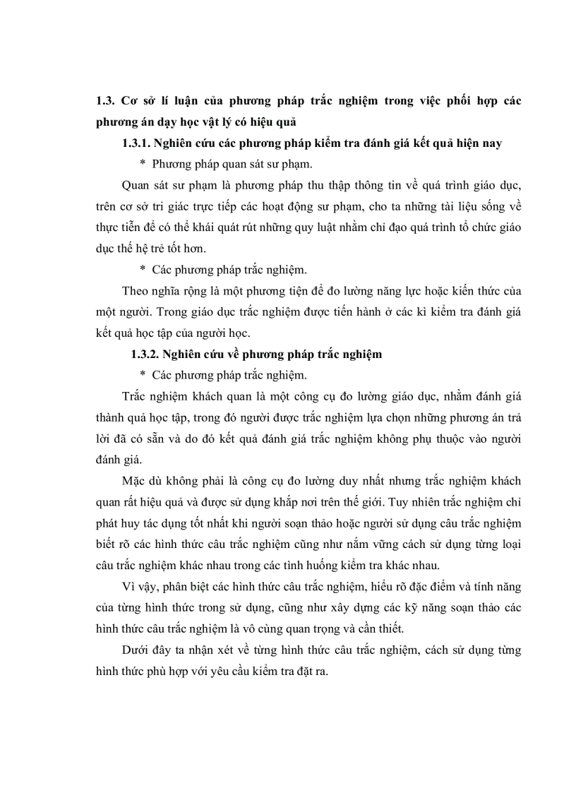 image for page Xây dựng và sử dụng câu hỏi trắc nghiệm trong dạy học chương Quang học vật lý 11 nâng cao nhằm phát huy tính tích cực của học sinh trong học tập
