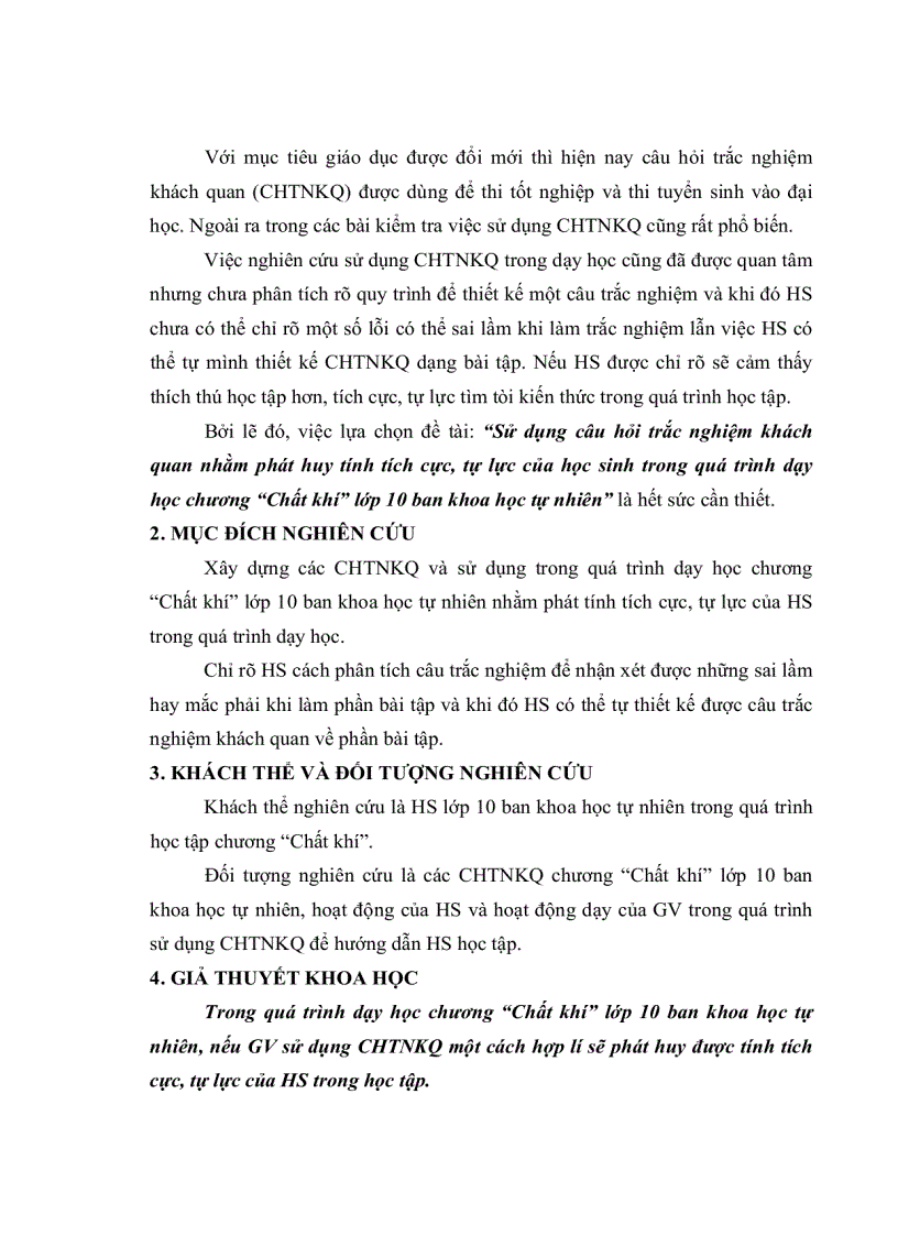 image for page Sử dụng câu hỏi trắc nghiệm khách quan nhằm phát huy tính tích cực tự lực của học sinh trong quá trình dạy học chương chất khí lớp 10 ban KHTN