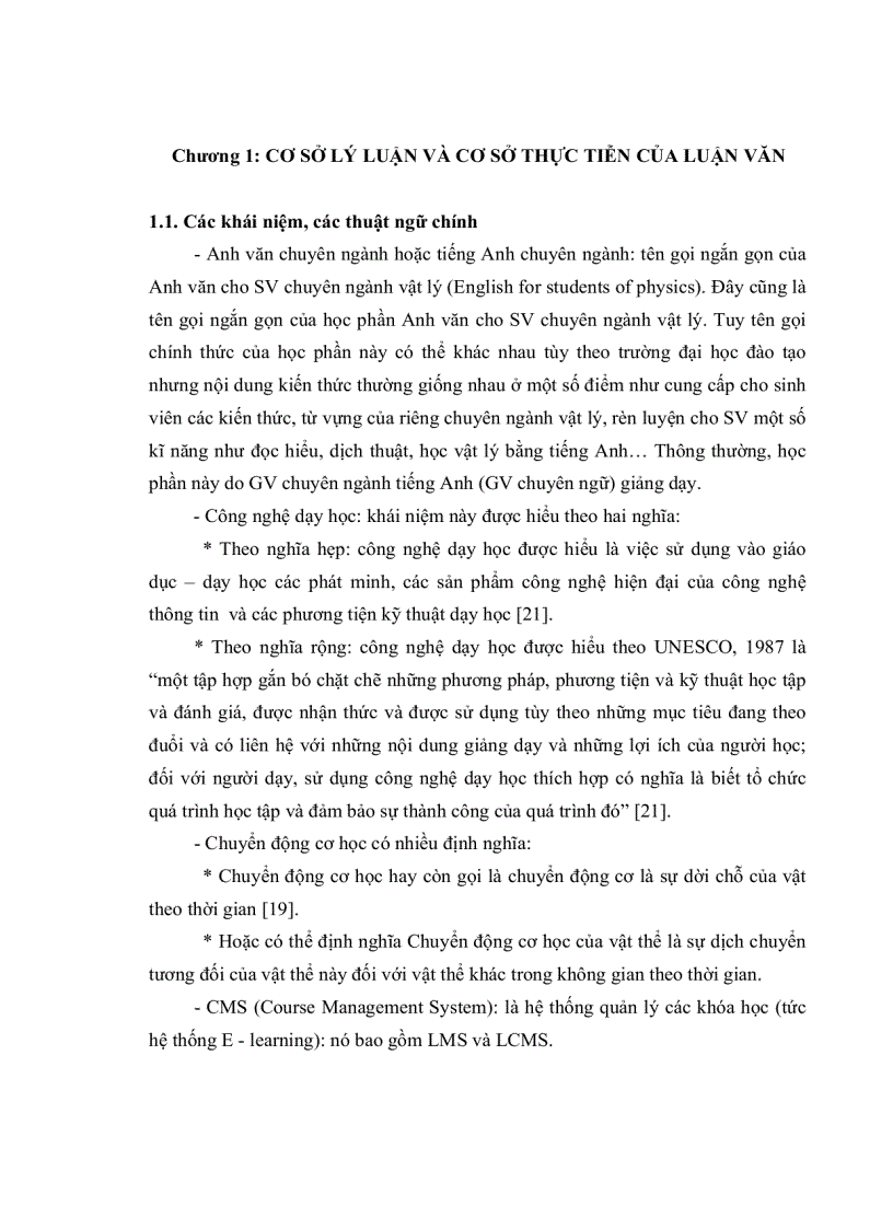 image for page Xây dựng lớp học trực tuyến về chuyển động cơ học chương trình vật lý đại cương nhằm hỗ trợ việc học vật lý bằng tiếng Anh