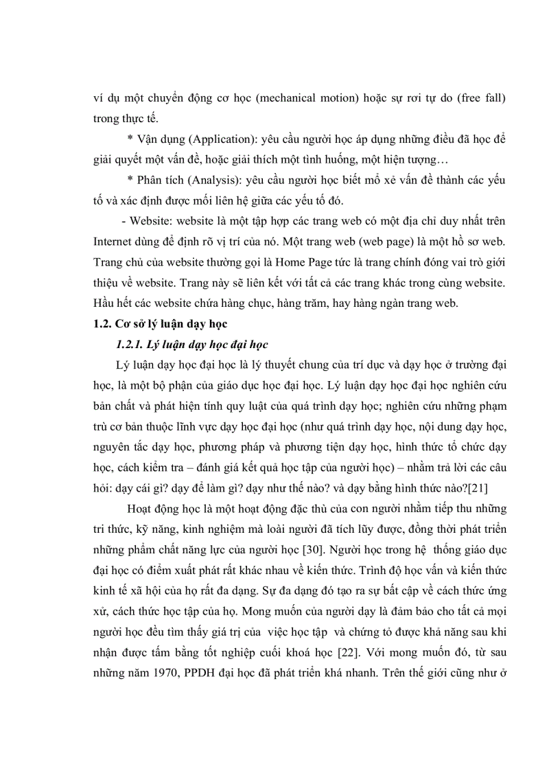 image for page Xây dựng lớp học trực tuyến về chuyển động cơ học chương trình vật lý đại cương nhằm hỗ trợ việc học vật lý bằng tiếng Anh