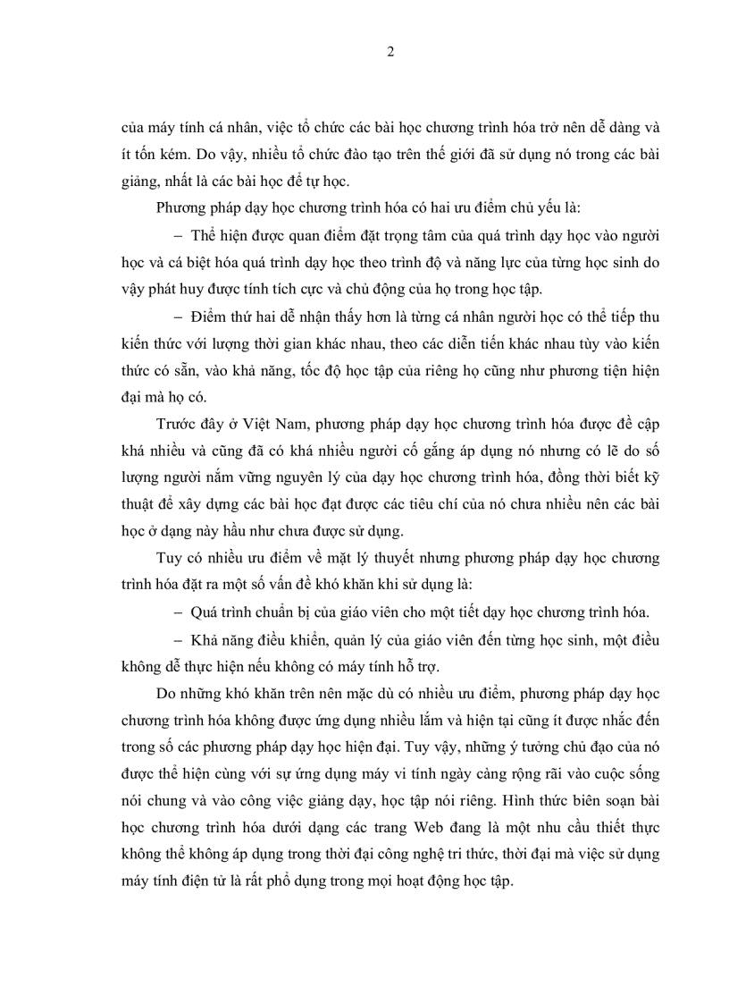 image for page Xây dựng website dạy một số bài học của chương các dụng cụ quang học lớp 11 nâng cao trên cơ sở vận dụng PPDH chương trình hóa nhằm phát huy tính