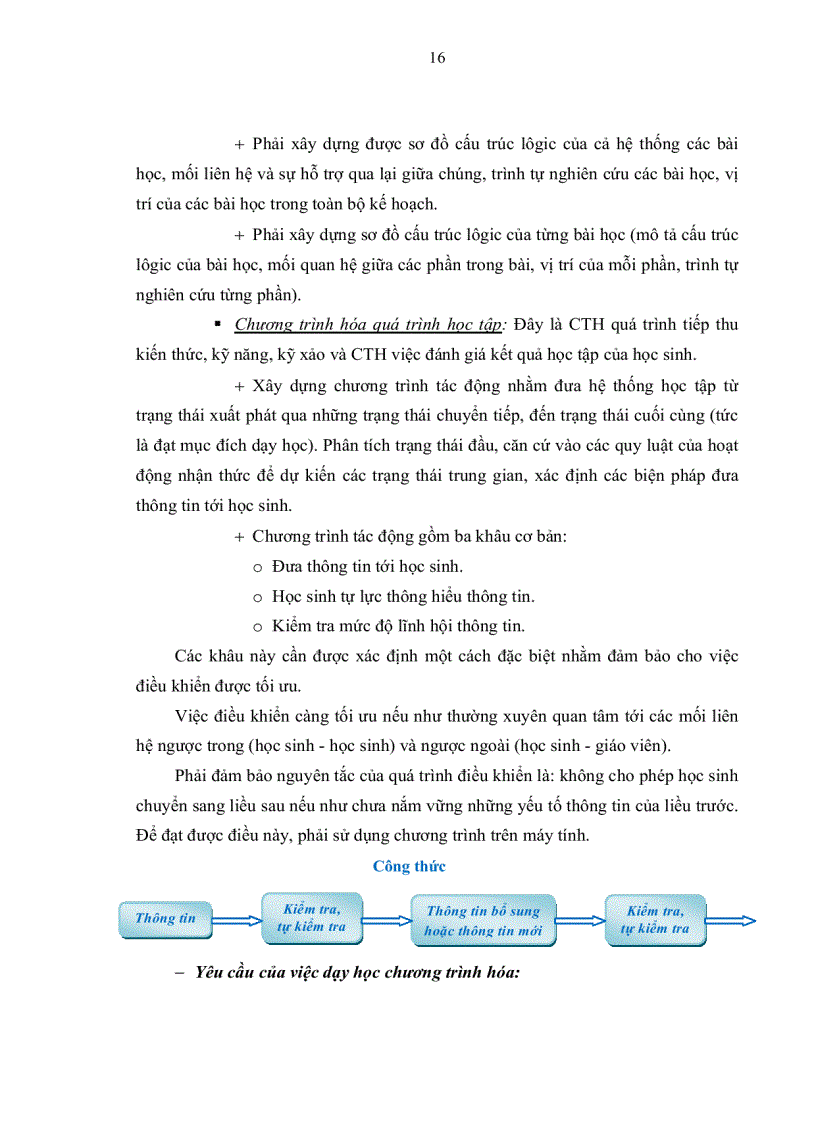 image for page Xây dựng website dạy một số bài học của chương các dụng cụ quang học lớp 11 nâng cao trên cơ sở vận dụng PPDH chương trình hóa nhằm phát huy tính