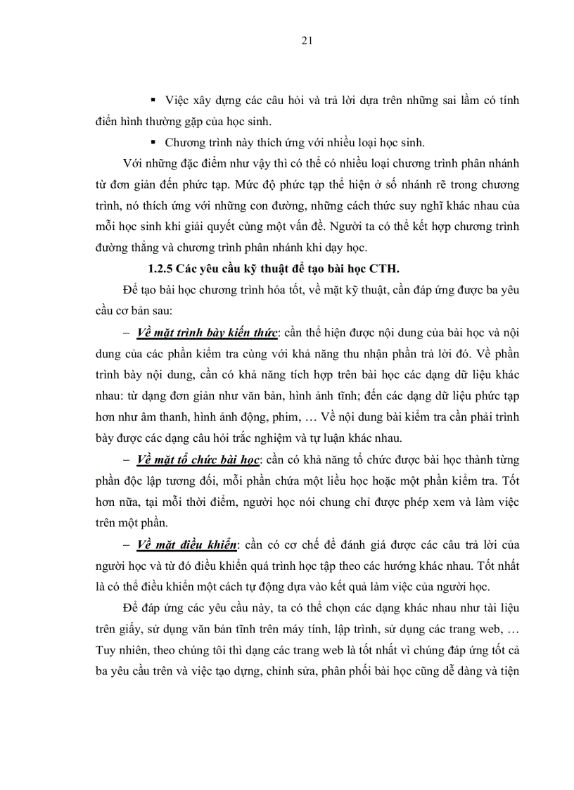 image for page Xây dựng website dạy một số bài học của chương các dụng cụ quang học lớp 11 nâng cao trên cơ sở vận dụng PPDH chương trình hóa nhằm phát huy tính