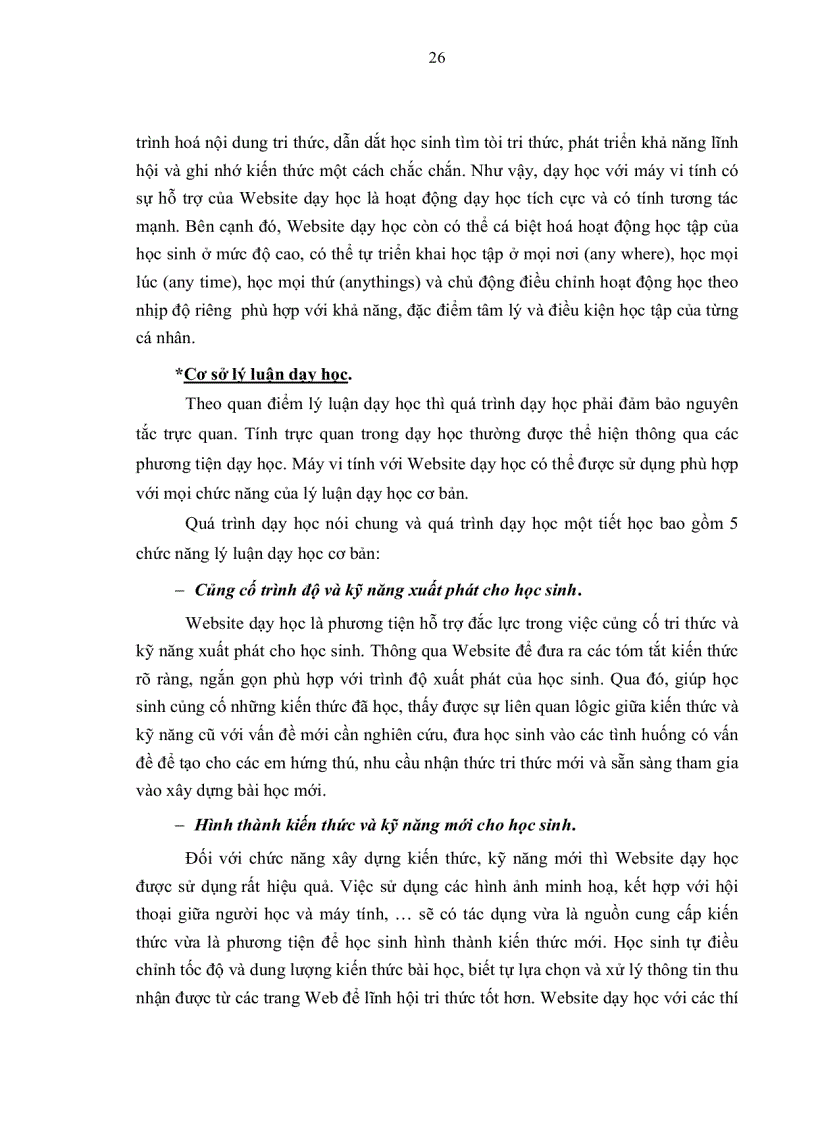 image for page Xây dựng website dạy một số bài học của chương các dụng cụ quang học lớp 11 nâng cao trên cơ sở vận dụng PPDH chương trình hóa nhằm phát huy tính