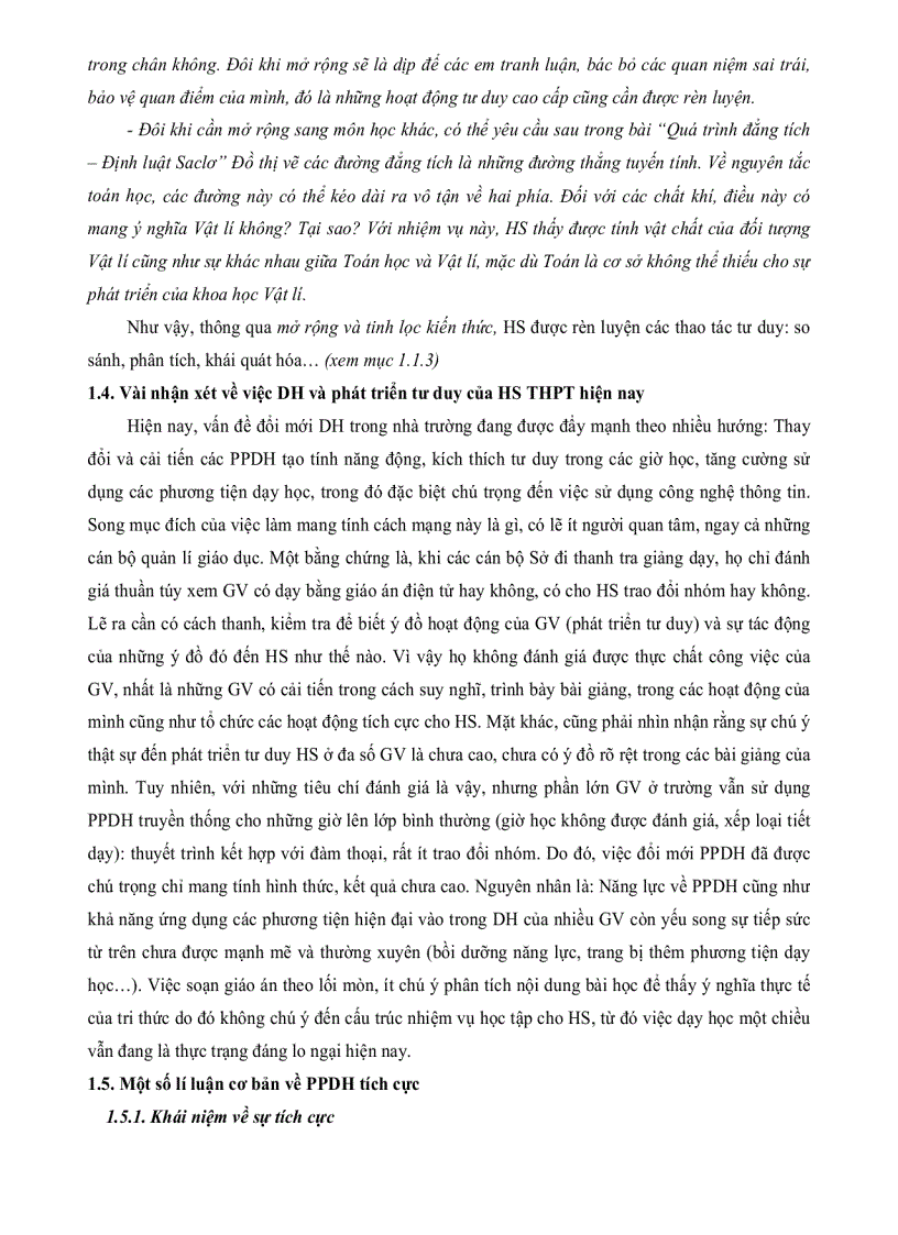 image for page Vận dụng phương pháp dạy học khám phá vào dạy học chương chất khí VL 10 Cơ Bản nhằm phát triển tư duy của học sinh