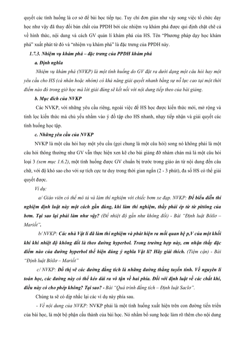 image for page Vận dụng phương pháp dạy học khám phá vào dạy học chương chất khí VL 10 Cơ Bản nhằm phát triển tư duy của học sinh