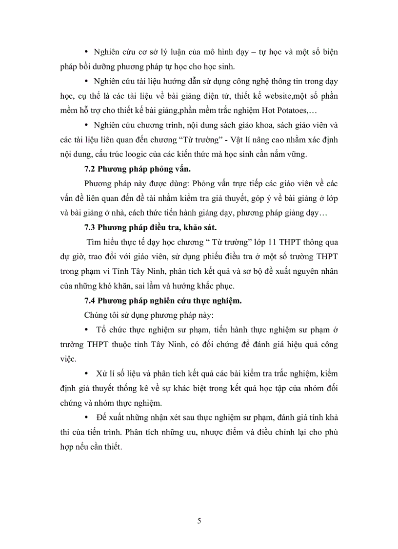 image for page Vận dụng đa phương tiện trong tổ chức hoạt động dạy học chương từ trường vật lý 11 nâng cao nhằm nâng cao chất lượng học tập của HS