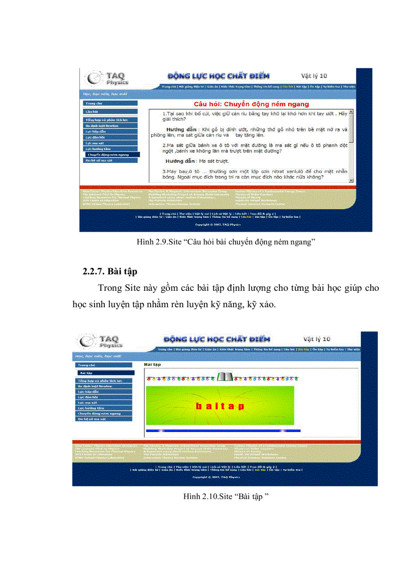 image for page Xây dựng và sử dụng website dạy học chương động lực học chất điểm lớp 10 THPT