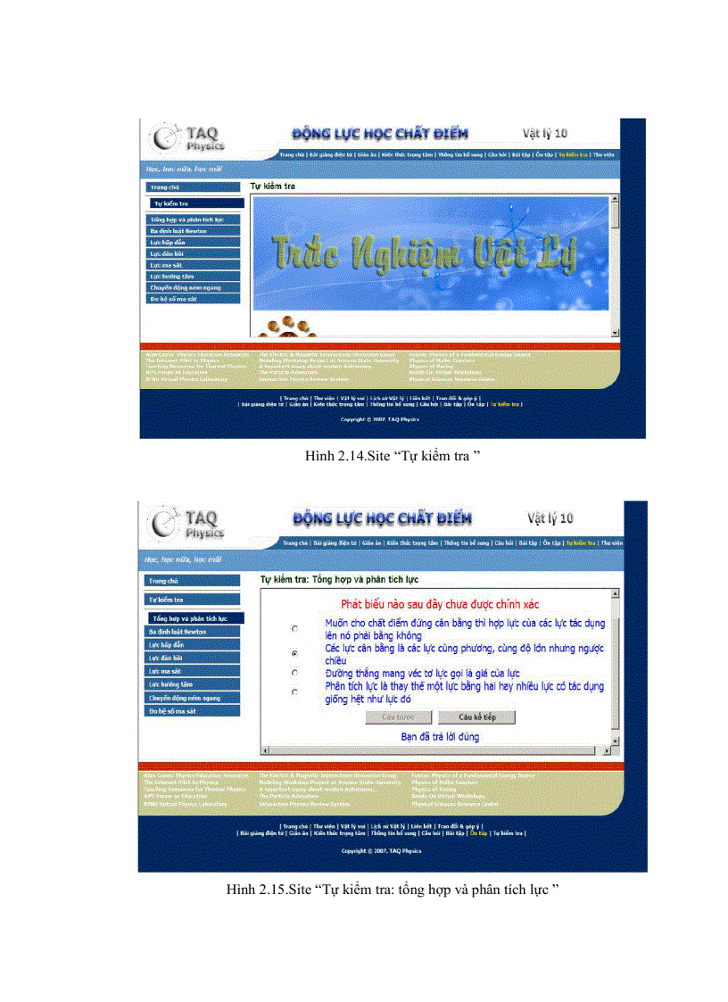 image for page Xây dựng và sử dụng website dạy học chương động lực học chất điểm lớp 10 THPT