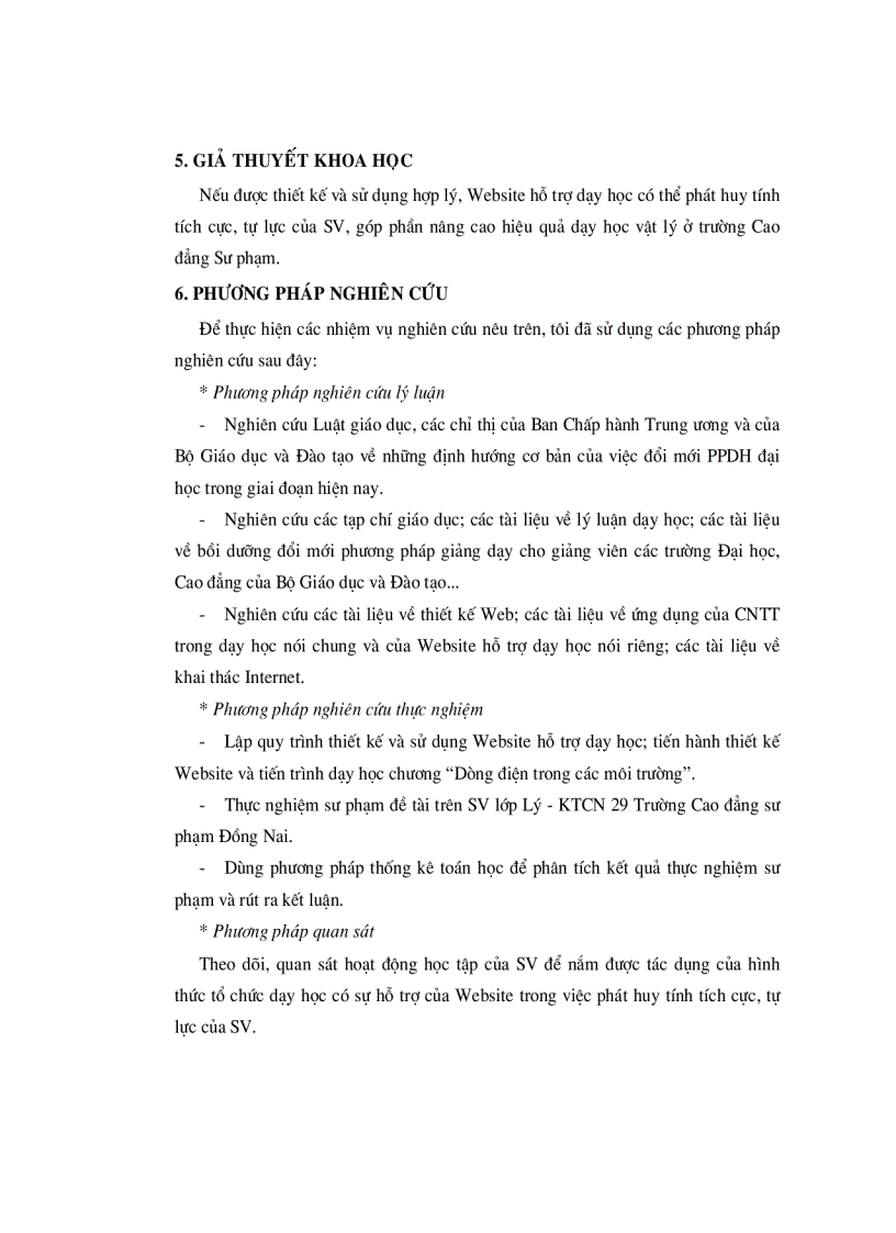 image for page Phát huy tính tích cực tự lực của sinh viên trong dạy học chương dòng điện trong các môi trường thuộc chương trình Vật Lý CĐSP thông qua việc