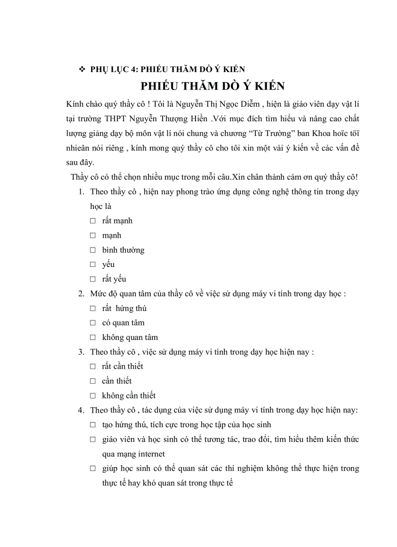 image for page Phát huy tính tích cực tự lực học tập của học sinh trong dạy học chương từ trường lớp 11 THPT ban KHTN với sự hỗ trợ của máy vi tính