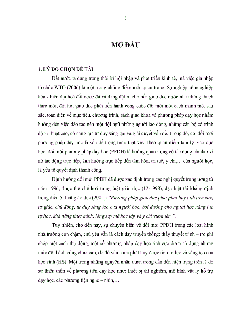 image for page Xây dựng một số mô hình vật lý trên máy tính nhằm hỗ trợ học sinh tự lực và sáng tạo trong dạy học chương dòng điện trong các môi trường vật lý 11NC