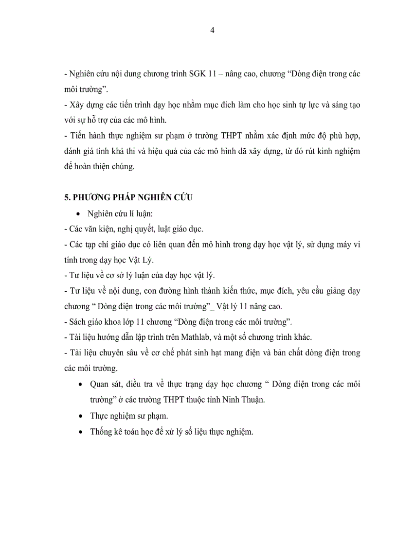 image for page Xây dựng một số mô hình vật lý trên máy tính nhằm hỗ trợ học sinh tự lực và sáng tạo trong dạy học chương dòng điện trong các môi trường vật lý 11NC