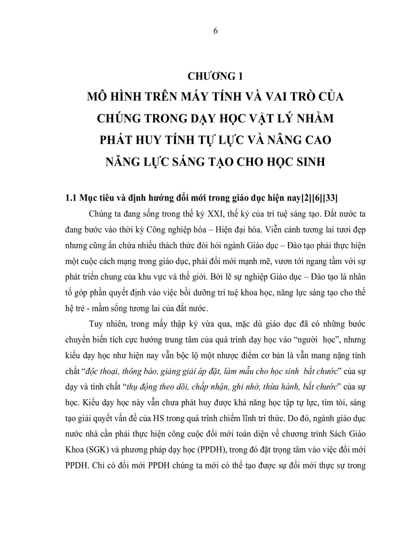 image for page Xây dựng một số mô hình vật lý trên máy tính nhằm hỗ trợ học sinh tự lực và sáng tạo trong dạy học chương dòng điện trong các môi trường vật lý 11NC