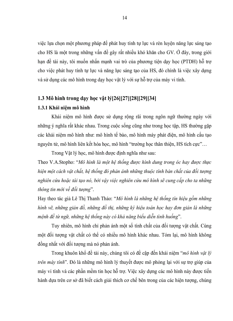 image for page Xây dựng một số mô hình vật lý trên máy tính nhằm hỗ trợ học sinh tự lực và sáng tạo trong dạy học chương dòng điện trong các môi trường vật lý 11NC