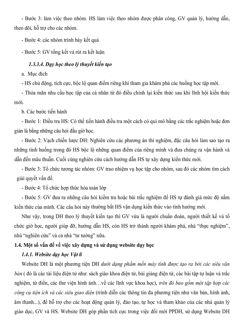 image for page Phát huy tính tích cực tự lực của học sinh trong dạy học chương động lực học chất điểm vật lý 10THPT ban CB với sự hỗ trợ của website dạy học