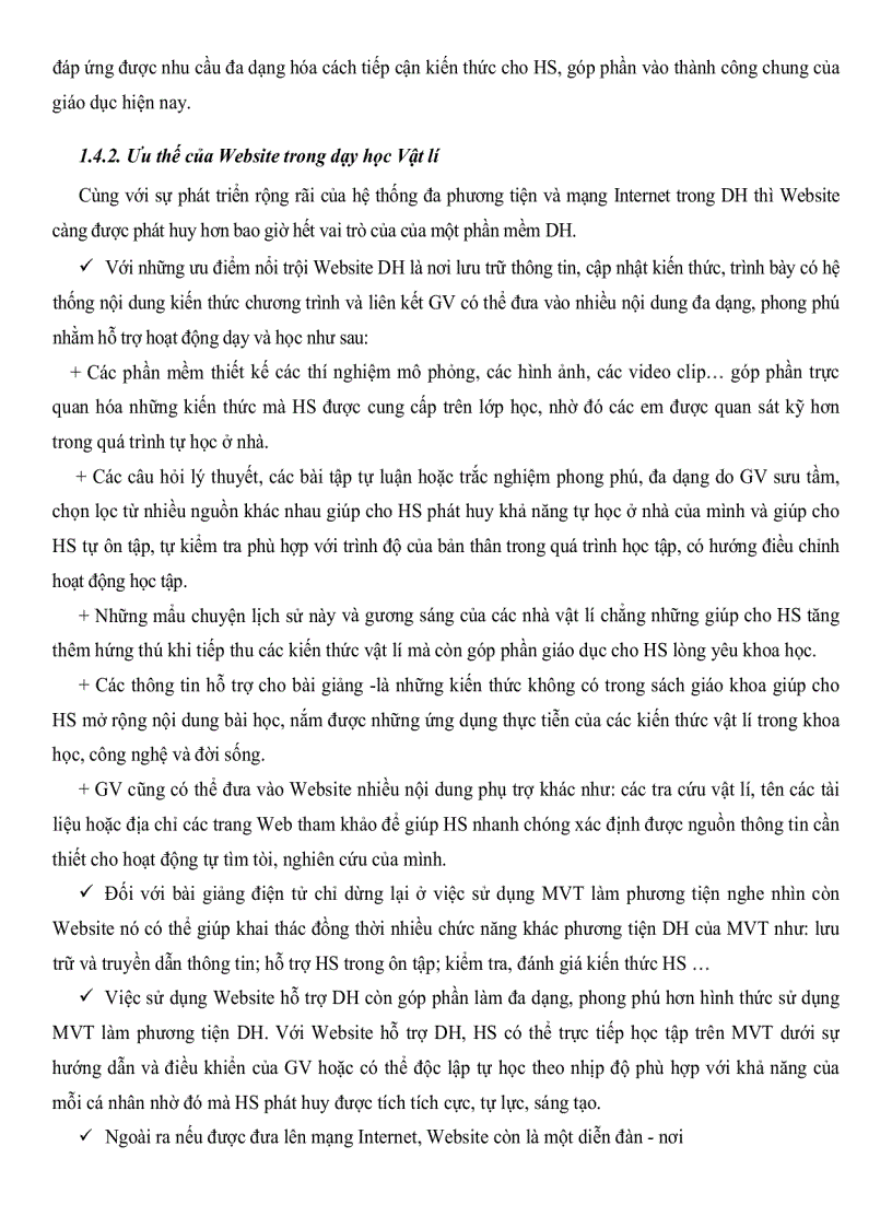 image for page Phát huy tính tích cực tự lực của học sinh trong dạy học chương động lực học chất điểm vật lý 10THPT ban CB với sự hỗ trợ của website dạy học