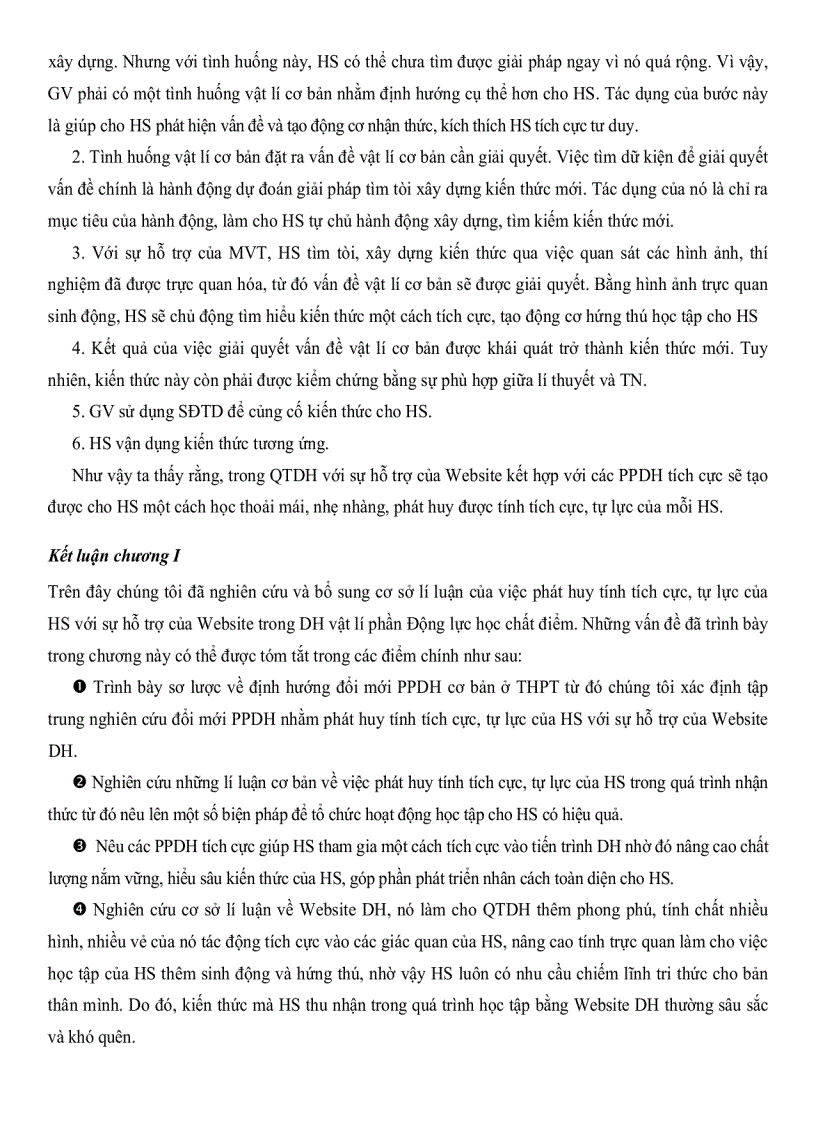 image for page Phát huy tính tích cực tự lực của học sinh trong dạy học chương động lực học chất điểm vật lý 10THPT ban CB với sự hỗ trợ của website dạy học