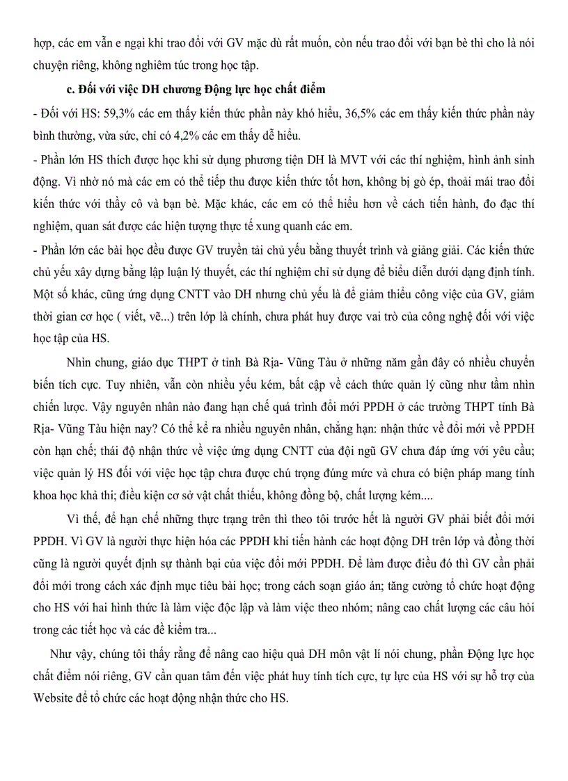 image for page Phát huy tính tích cực tự lực của học sinh trong dạy học chương động lực học chất điểm vật lý 10THPT ban CB với sự hỗ trợ của website dạy học