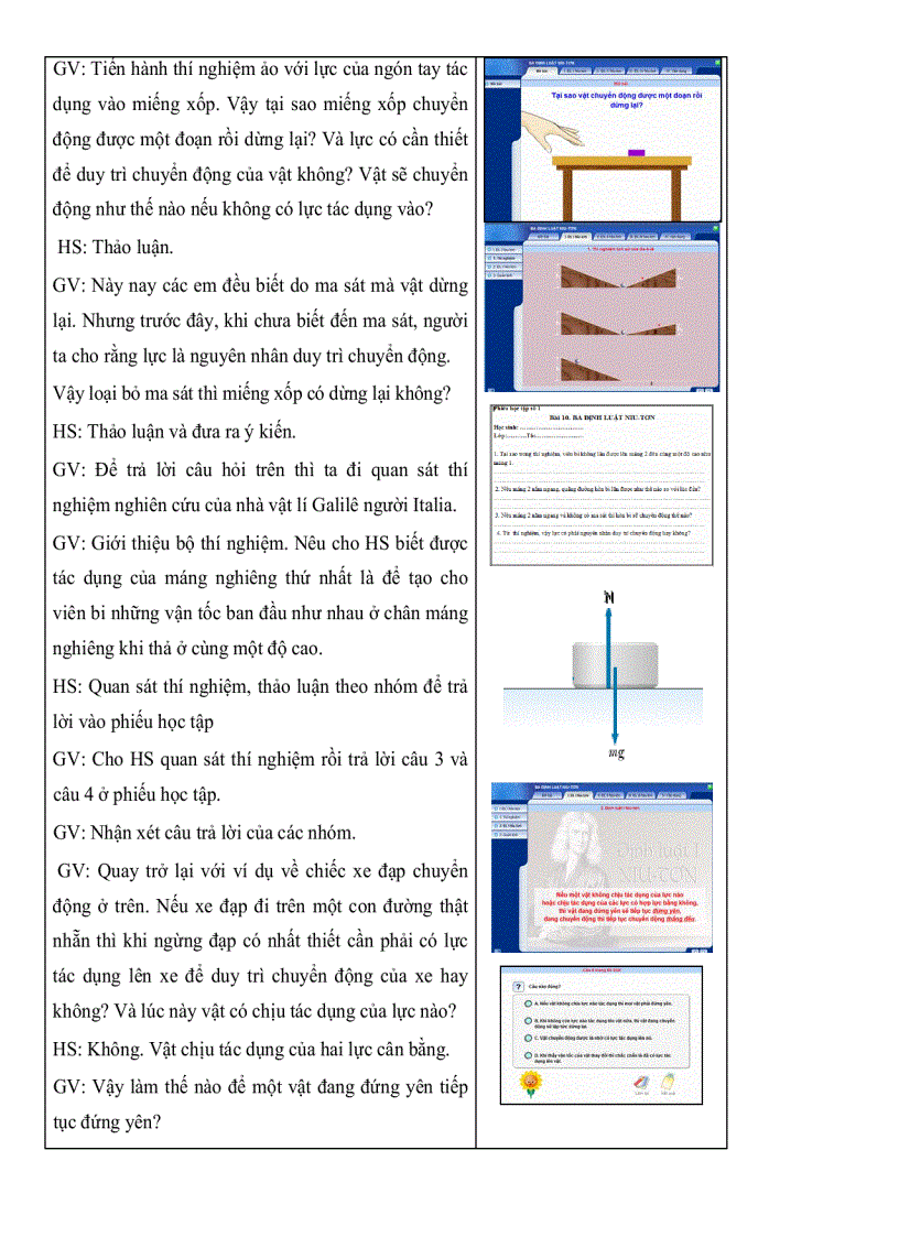 image for page Phát huy tính tích cực tự lực của học sinh trong dạy học chương động lực học chất điểm vật lý 10THPT ban CB với sự hỗ trợ của website dạy học