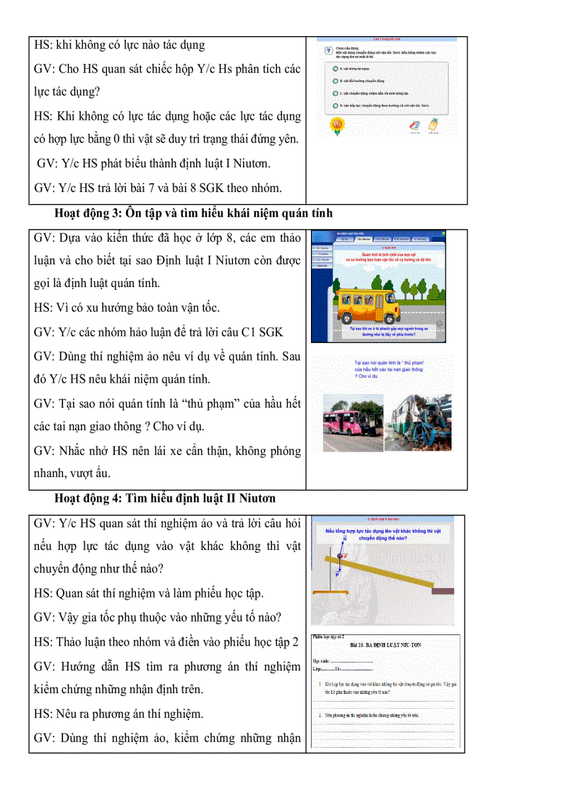 image for page Phát huy tính tích cực tự lực của học sinh trong dạy học chương động lực học chất điểm vật lý 10THPT ban CB với sự hỗ trợ của website dạy học