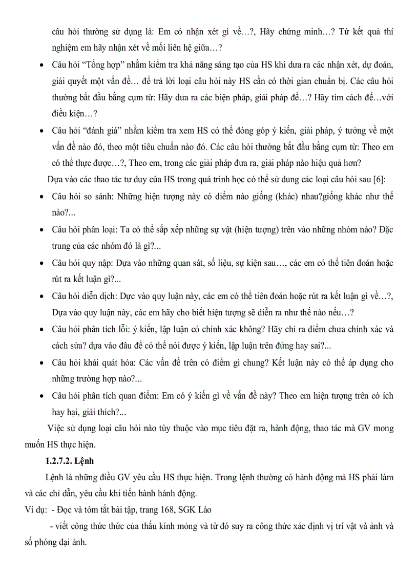 image for page Định hướng cho học sinh tự lực học tập trong dạy học chương quang hình học vật lý 11 THPT ở nước CHDCND Lào