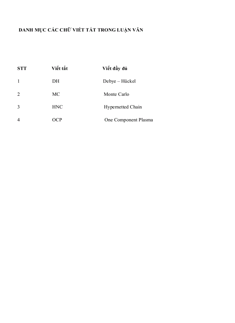 image for page Thế Debye Huckel trong tương tác Ion nguyên tử của Plasma loãng