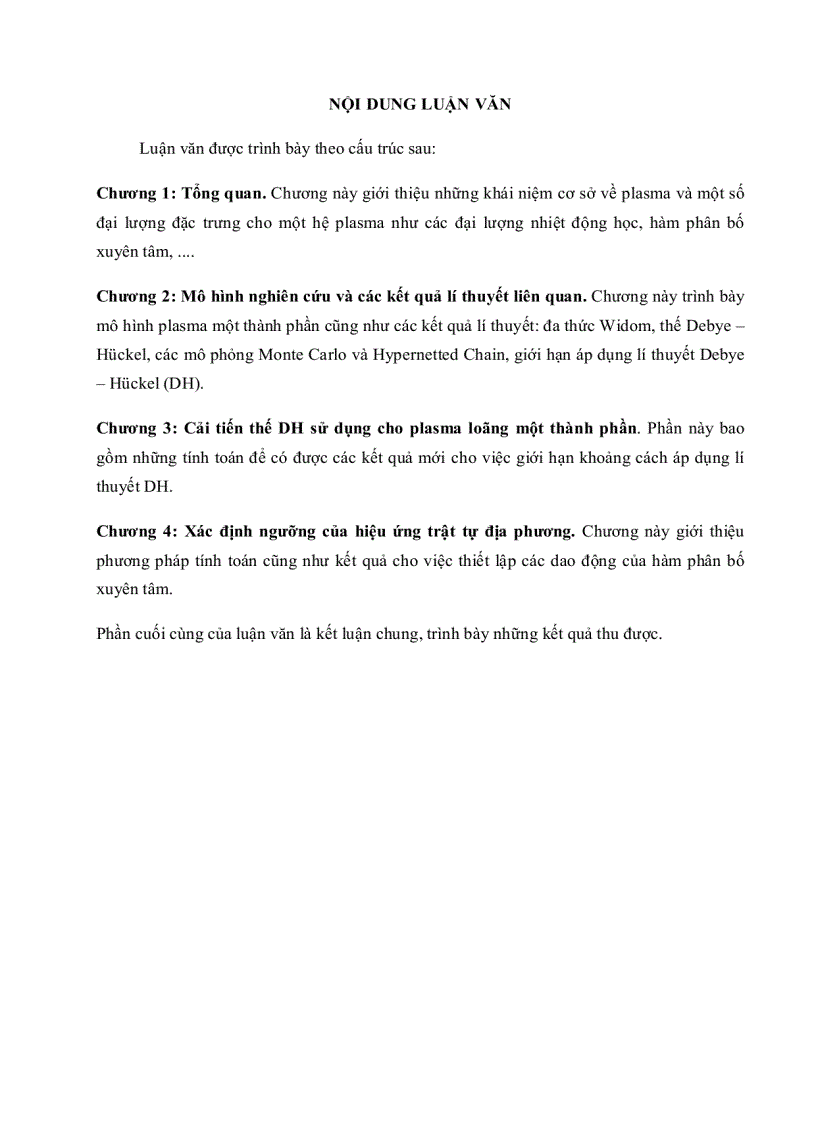image for page Thế Debye Huckel trong tương tác Ion nguyên tử của Plasma loãng
