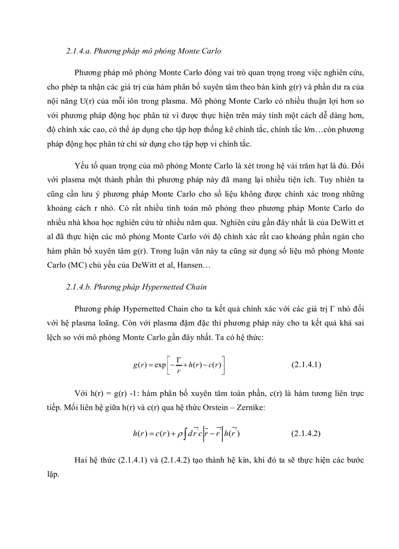 image for page Thế Debye Huckel trong tương tác Ion nguyên tử của Plasma loãng