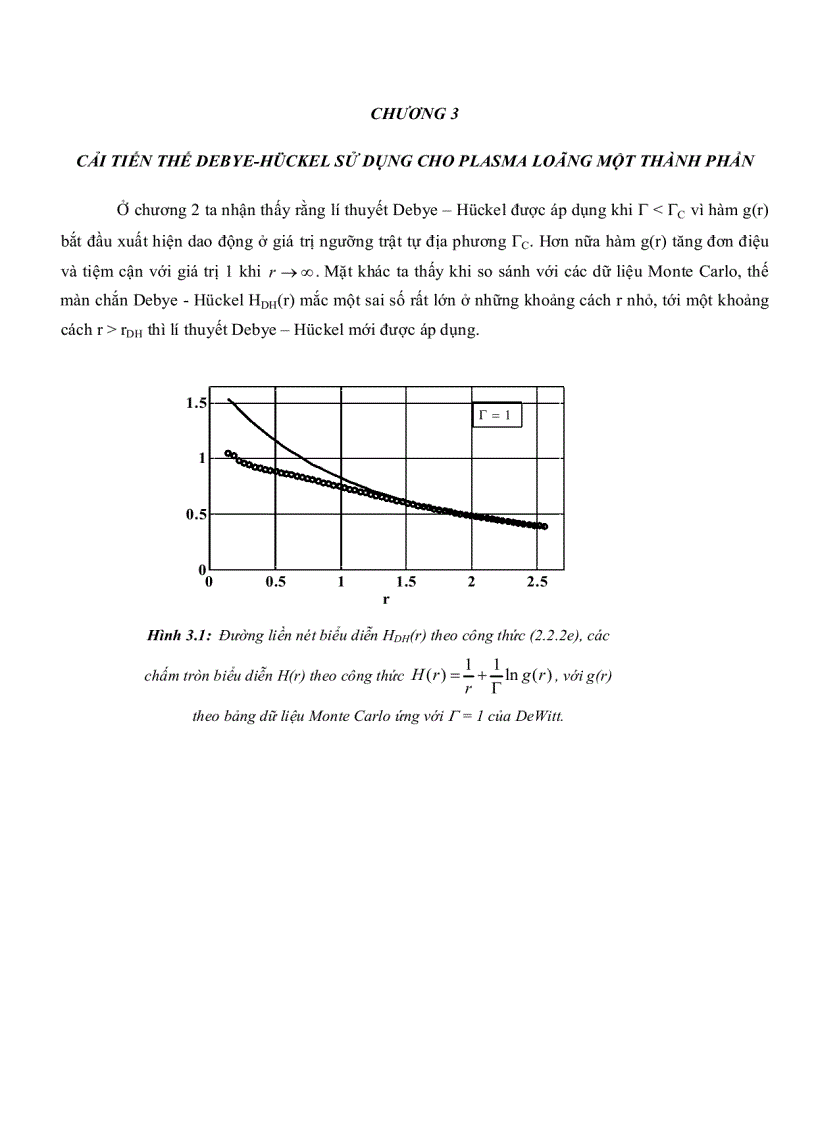 image for page Thế Debye Huckel trong tương tác Ion nguyên tử của Plasma loãng