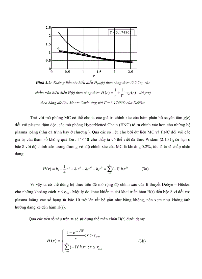 image for page Thế Debye Huckel trong tương tác Ion nguyên tử của Plasma loãng