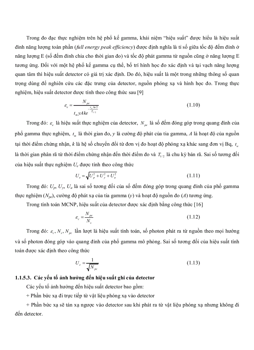 image for page Áp dụng chương trình MCNP5 để tính toán hiệu suất của Detecto HPGe GEM 15P4