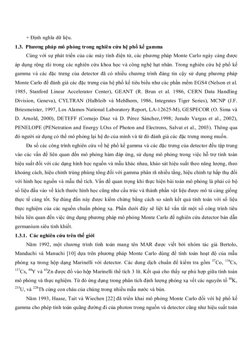 image for page Áp dụng chương trình MCNP5 để tính toán hiệu suất của Detecto HPGe GEM 15P4