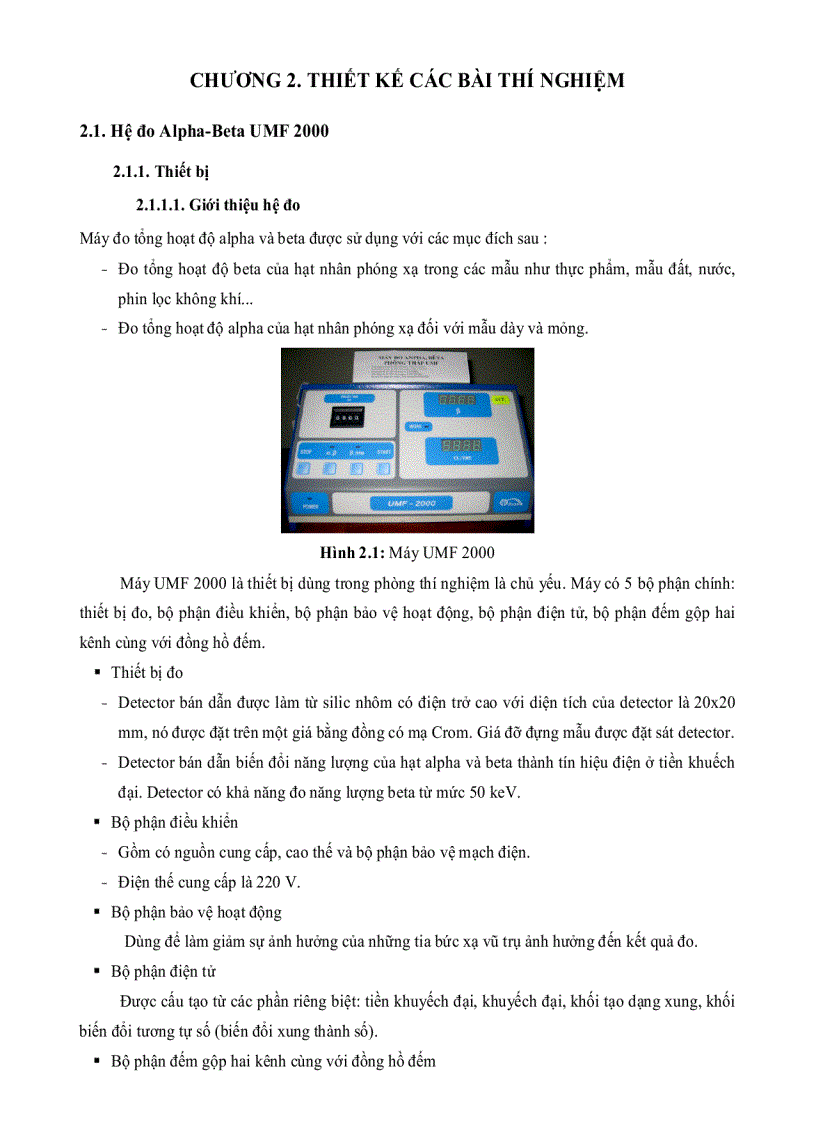 image for page Thiết kế các bài thí nghiệm cho phòng thí nghiệm vật lý hạt nhân trường đại học sư phạm Thành Phố Hồ Chí Minh