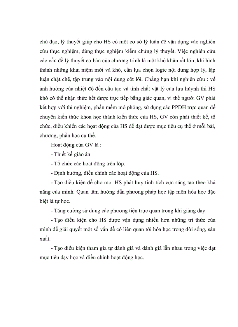 image for page Rèn luyện năng lực sáng tạo cho học sinh trong dạy học hóa học chương Oxi Lưu huỳnh Lớp 10 ban nâng cao