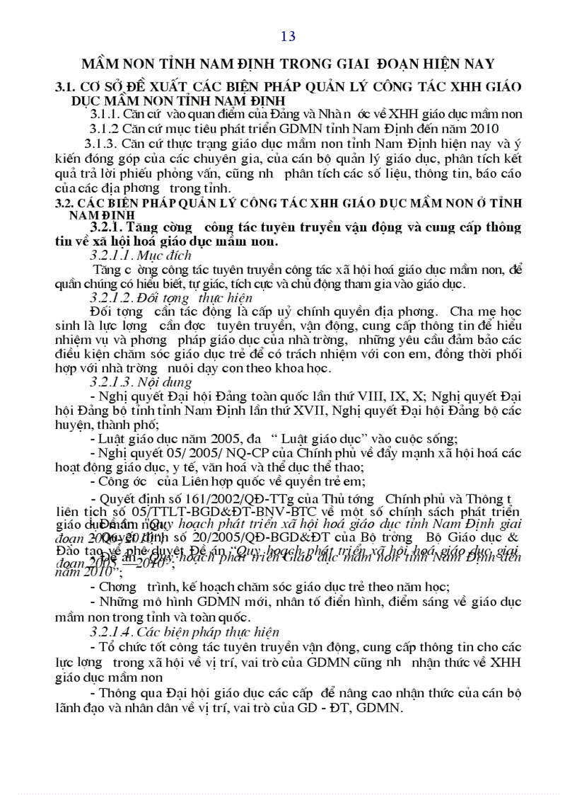 image for page Biện pháp quản lý công tác xã hội hoá giáo dục mầm non tỉnh Nam Định